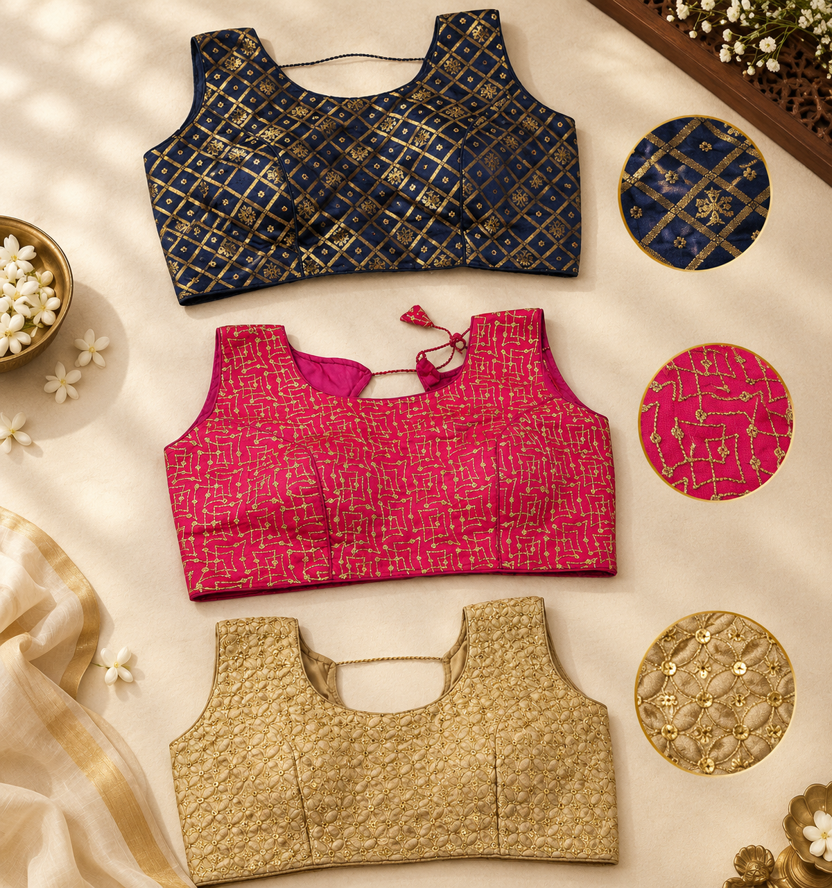 Fancy Blouse set of 3 (cat 10)
