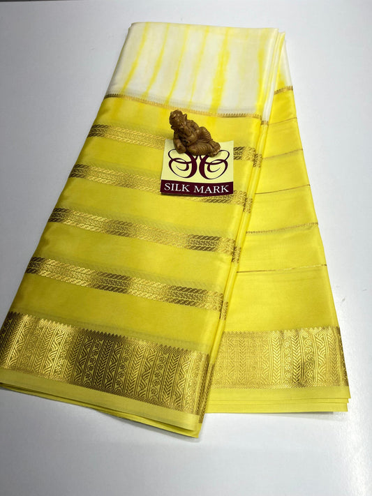 Designer Brush Shade Pure Crepe Silk Saree
