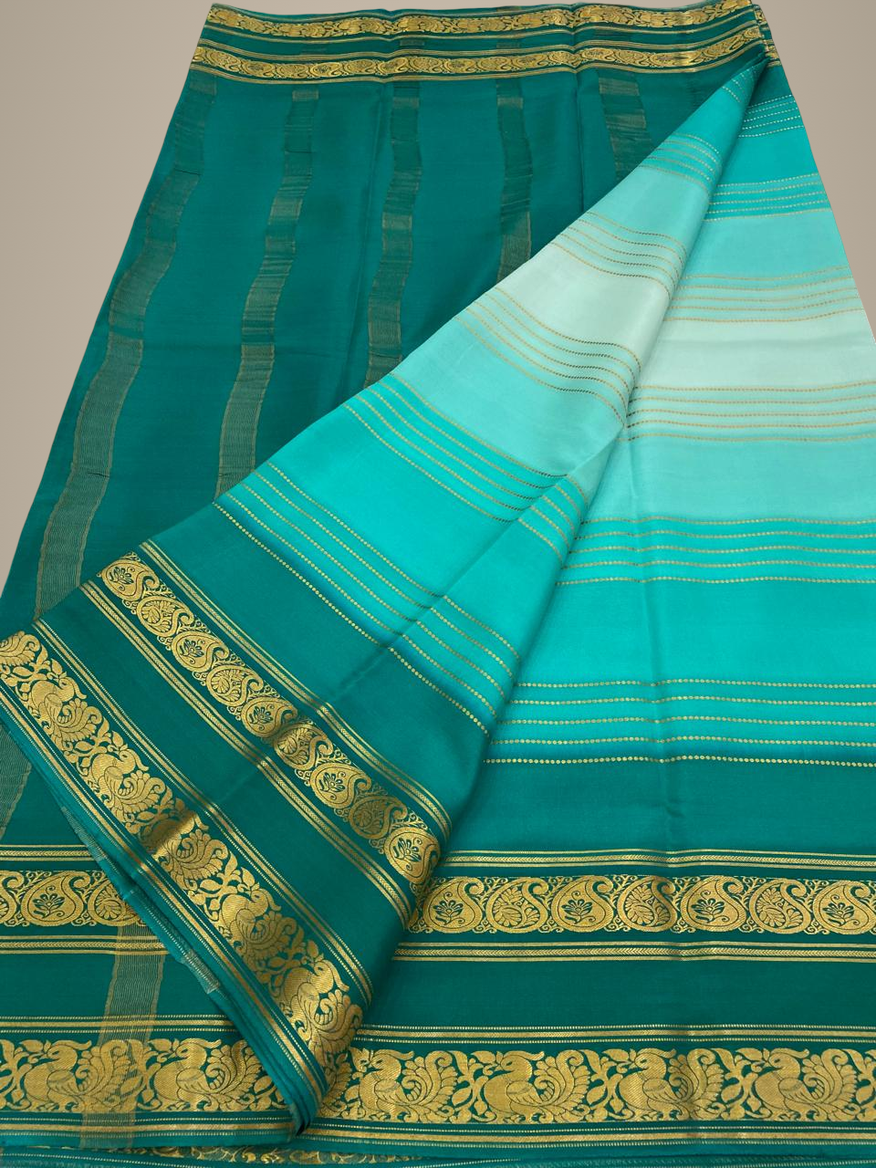 Designer Brush Shade Pure Crepe Silk Saree