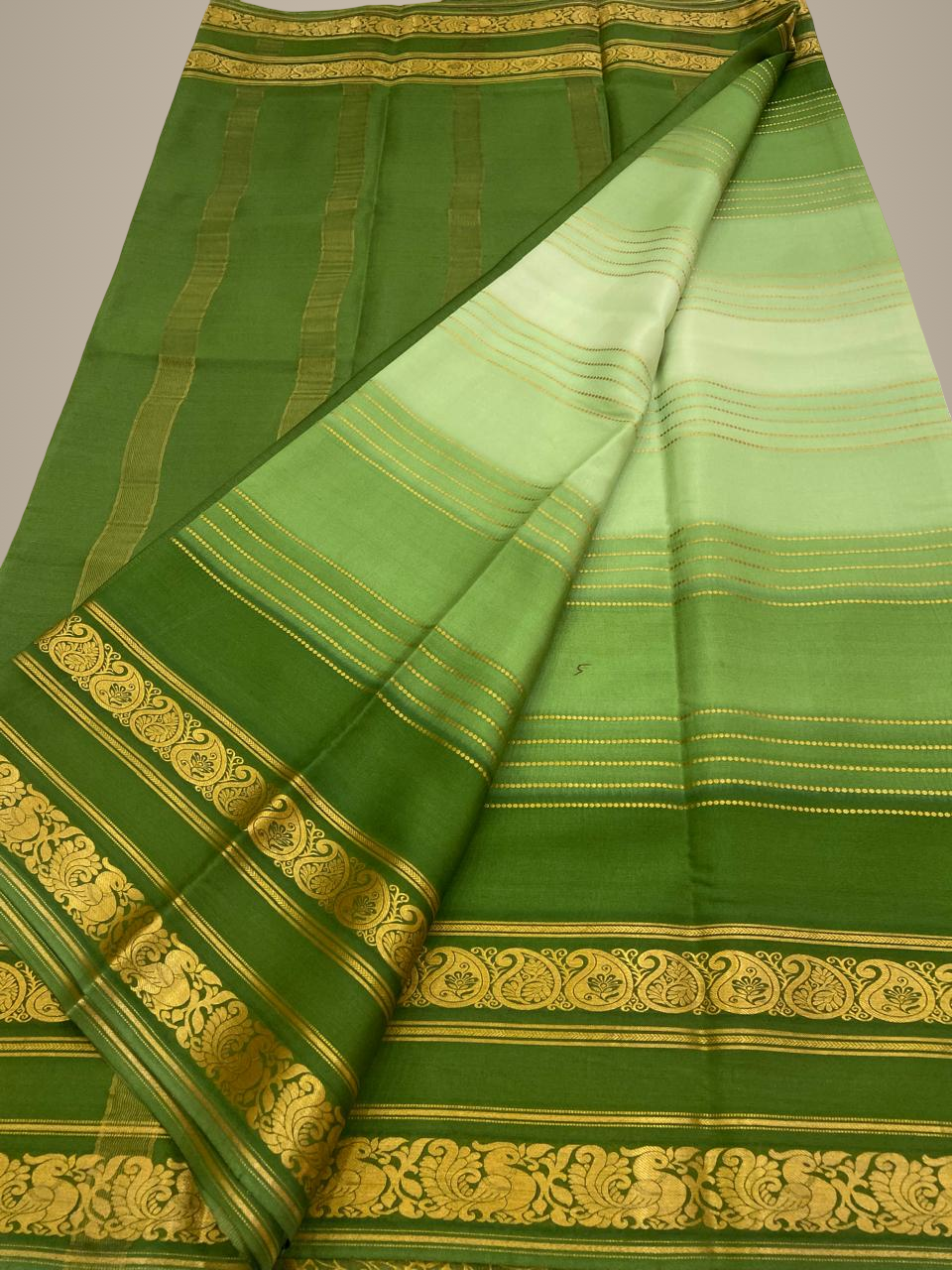 Designer Brush Shade Pure Crepe Silk Saree