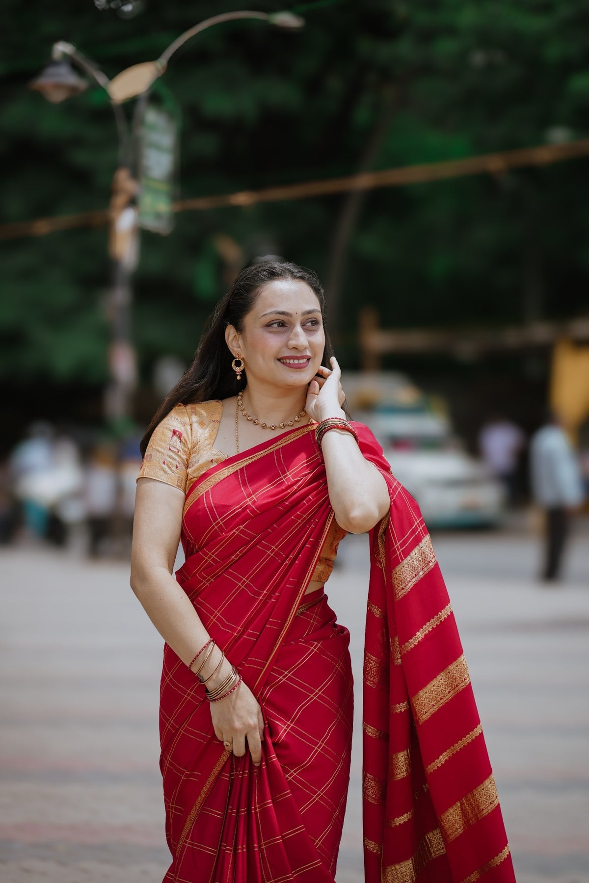 Pure Mysore silk saree (crape)