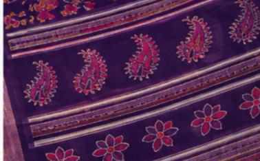 Kalamkari  chiffon saree