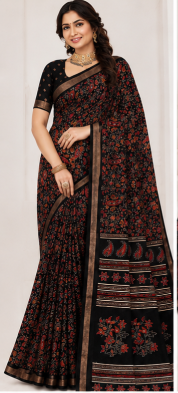 Kalamkari mull cotton sarees