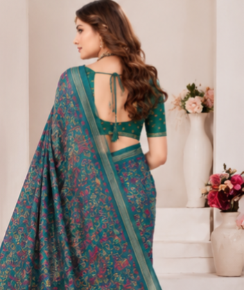 Kalamkari  mul cotton saree
