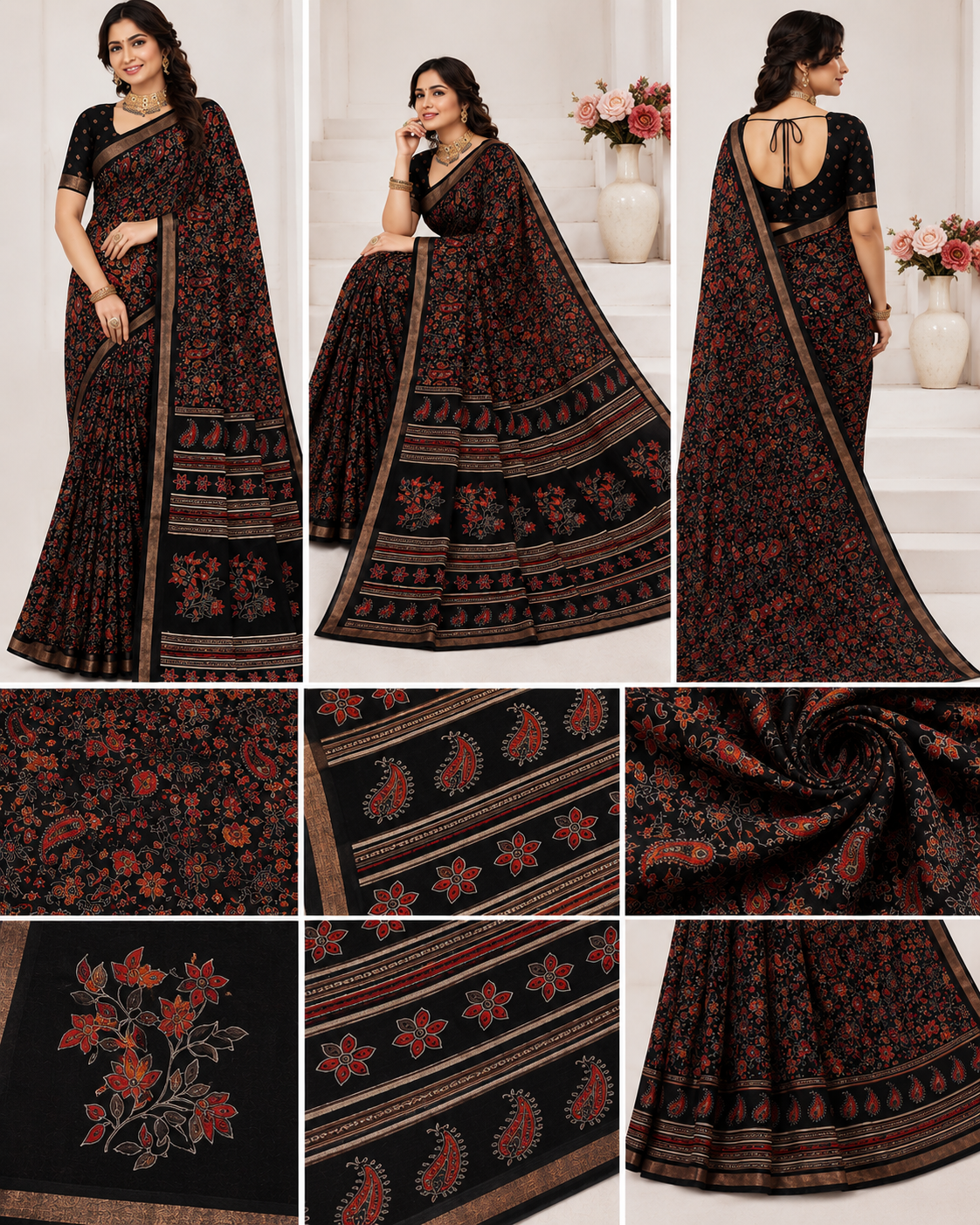 Kalamkari mull cotton sarees