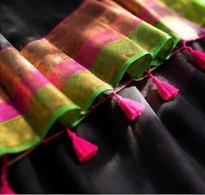 Mull cotton saree