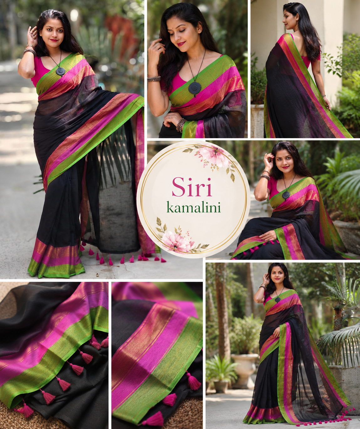 Mull cotton saree