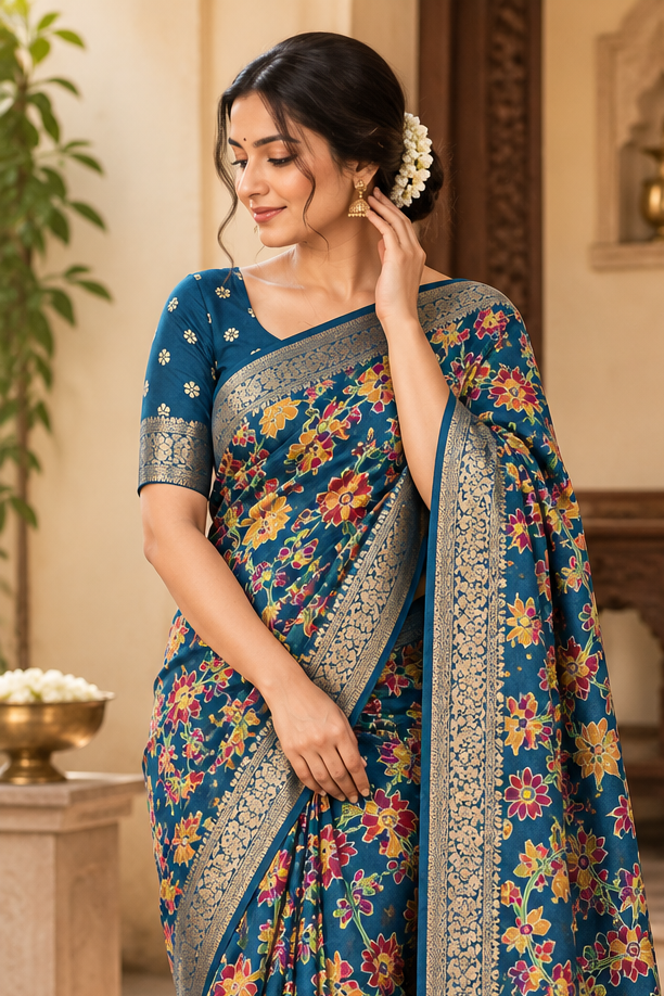 Semi dola silk saree